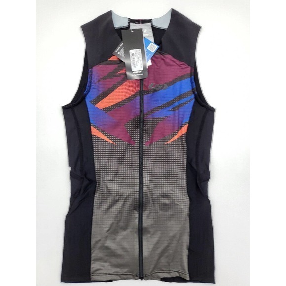 Louis Garneau Men's Pro Carbon‎ Triathlon Top -L-Pop Lycra and ColdBlack UV Prot - Picture 5 of 10